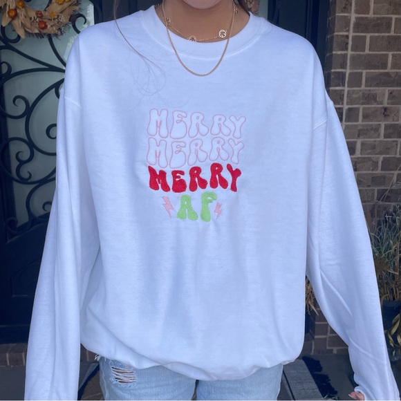Merry af Christmas crewneck - Picture 2 of 2